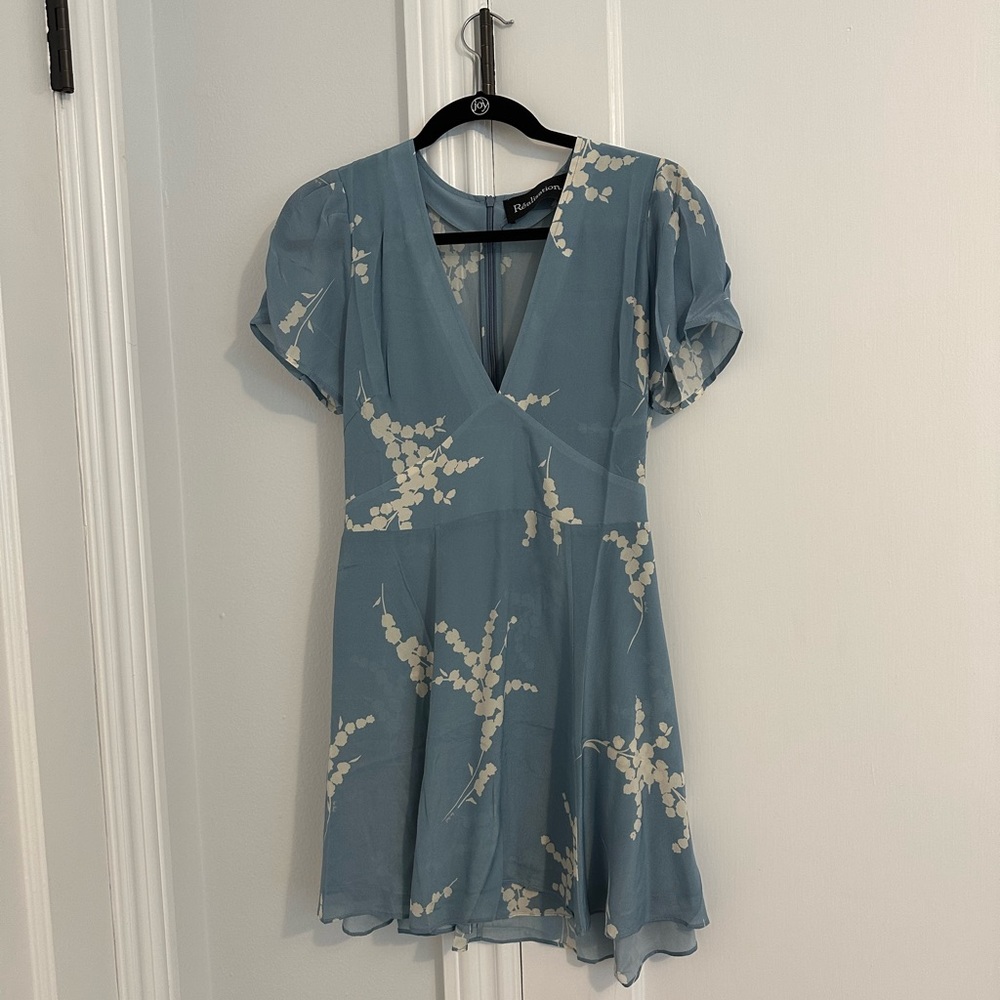 NWT Réalisation Par Luella dress in summer loving blue size M